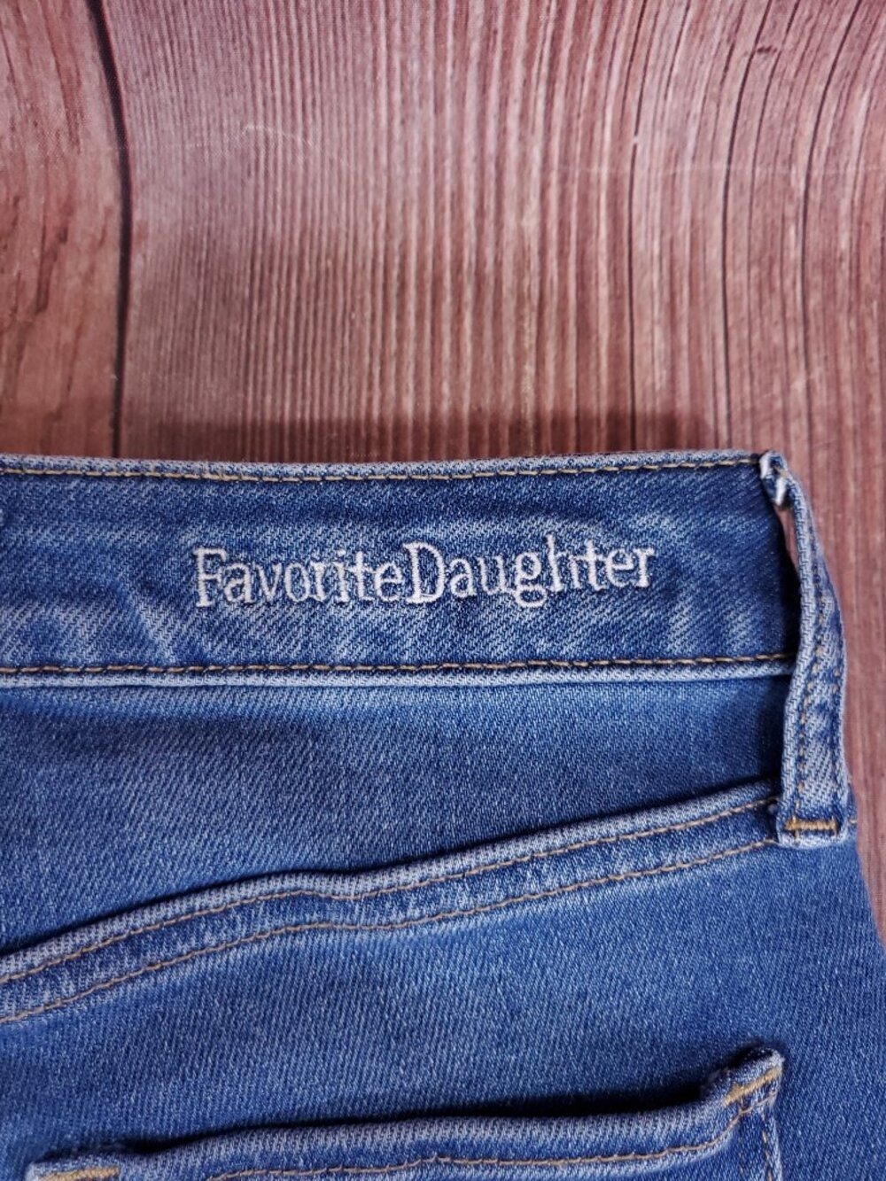 Favorite Daughter The Erin Crop Boot Hyannis Jeans Womens 25 Mid Rise Stretch - Picture 9 of 16